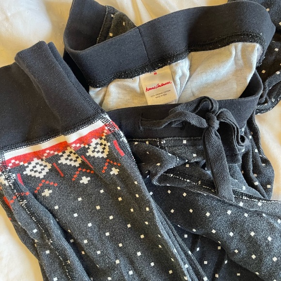 Hanna Andersson Fair Aisle pajamas Size M Christmas Holiday Winter Matching - Picture 4 of 6